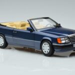 Mercedes 300 CE-24 A124 Cabriolet Nautical Blue Limited Edition Norev 1:18
