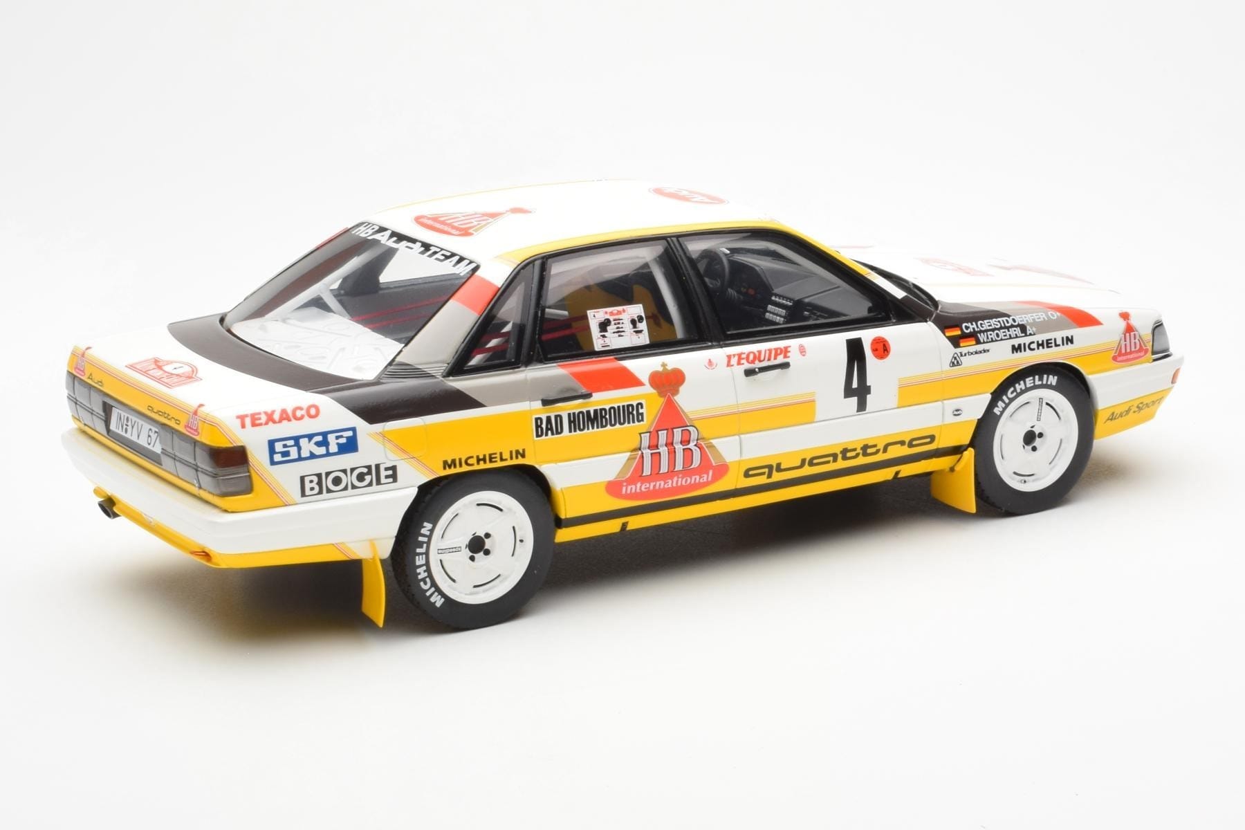 Audi 200 Quattro #4 W. Rohrl / C. Geistdorfer Rally Monte Carlo 1987 Otto 1:18 OT439 Diecast — photo 2 of 6