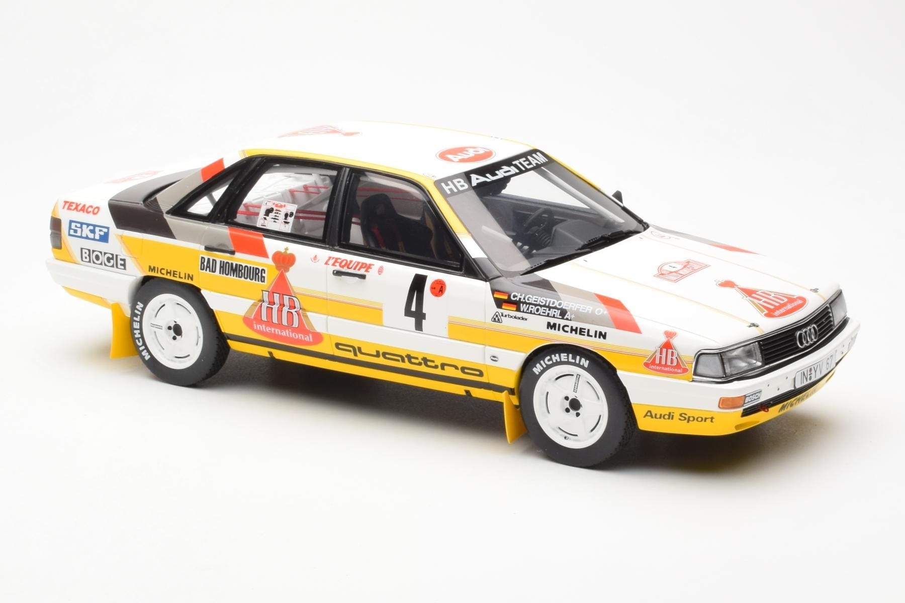 Audi 200 Quattro #4 W. Rohrl / C. Geistdorfer Rally Monte Carlo 1987 Otto 1:18 OT439 Diecast — photo 4 of 6