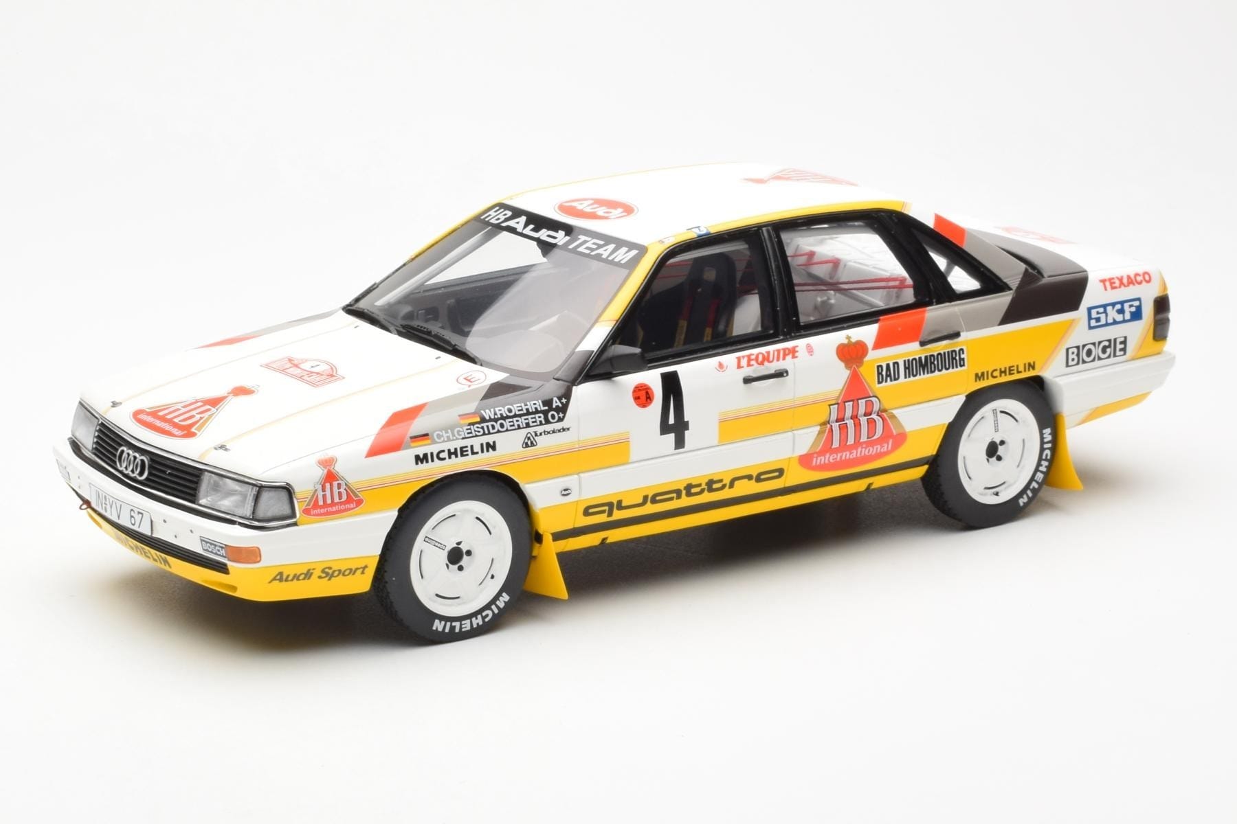 Audi 200 Quattro #4 W. Rohrl / C. Geistdorfer Rally Monte Carlo 1987 Otto 1:18 OT439 Diecast