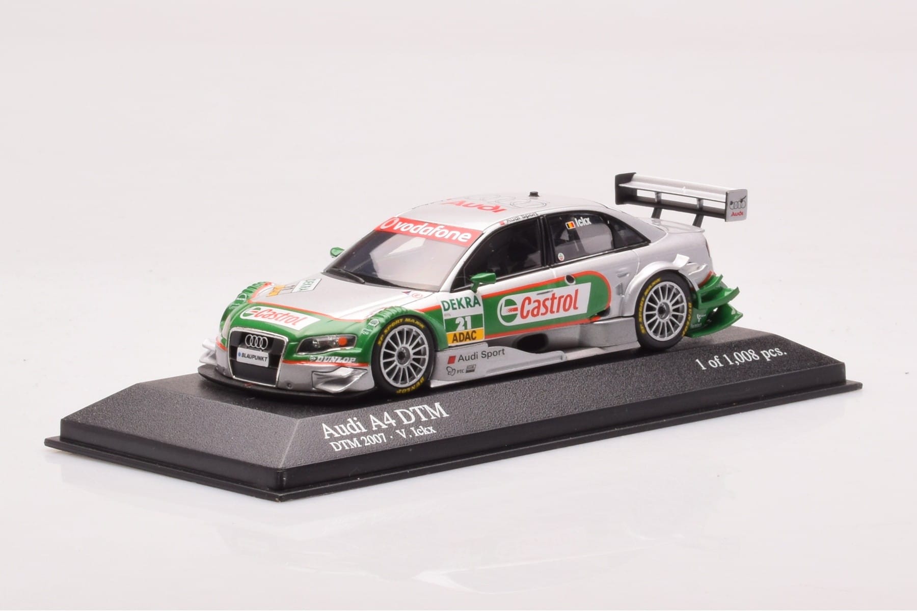 Audi A4 B7 DTM Team Kolles TME #21 V. Ickx DTM 2006 Minichamps 1:43 400071521 Diecast — photo 2 of 4
