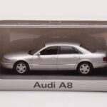 Audi A8 D2 Silver Green Strip Minichamps 1:43 - image 4 of 4