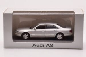 Audi A8 D2 Silver Green Strip Minichamps 1:43 AUDI-264455 Diecast — photo 4 of 4