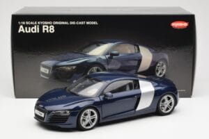 Audi R8 4.2 FSI V8 Blue Kyosho 1:18 09213BL Diecast — photo 8 of 8