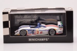 Audi R8 #2 E. Pirro / F. Biela / A. McNish 12 Hours of Sebring 2nd Place 2005 Minichamps 1:43 400051302 Diecast — photo 4 of 4