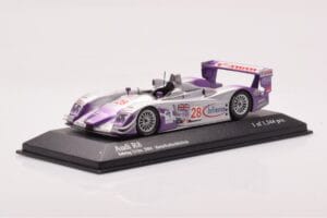 Audi R8 LMP900 #28 F. Biela / P. Kaffer / A. McNish 12 Hours of Sebring Winner 2004 Minichamps 1:43 4000412328 Diecast — photo 2 of 4