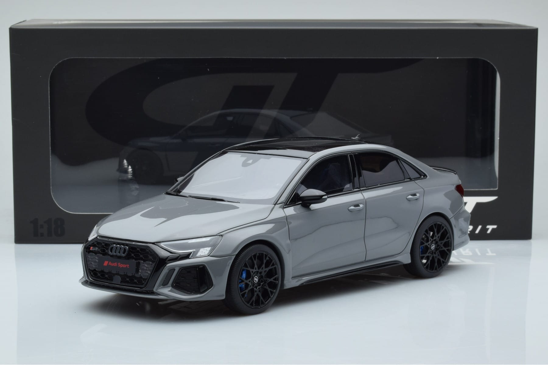 Audi RS3 8Y Sedan Performance Edition Grey GT Spirit 1:18 GT885 Resin — photo 6 of 6