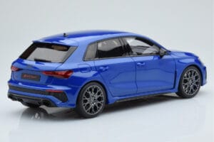 Audi RS3 8Y Sportback Performance Edition Nagaro Blue GT Spirit 1:18 GT884 Resin — photo 2 of 5