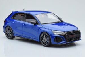 Audi RS3 8Y Sportback Performance Edition Nagaro Blue GT Spirit 1:18 GT884 Resin — photo 3 of 5