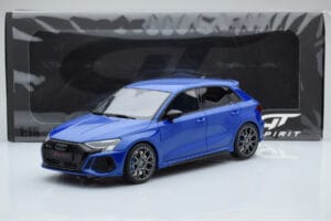 Audi RS3 8Y Sportback Performance Edition Nagaro Blue GT Spirit 1:18 GT884 Resin — photo 5 of 5