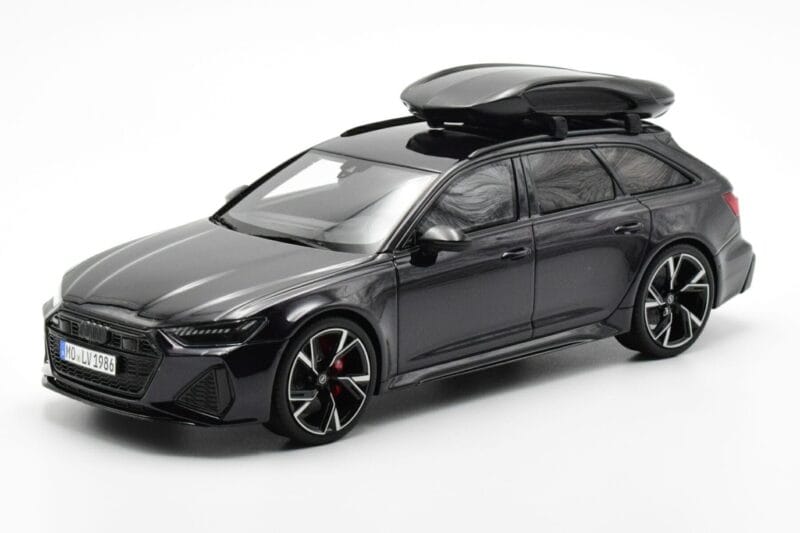 Audi RS6 C8 Avant Mythos Black With Carbon Roof Asia Edition GT Spirit 1:18 CLDC007 Resin
