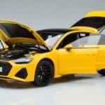 Audi RS7 C8 Sportback Yellow Vossen Rims Limited Edition Kengfai 1:18 VAKF 0335 Diecast - image 2 of 8