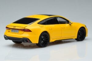 Audi RS7 C8 Sportback Yellow Vossen Rims Limited Edition Kengfai 1:18 VAKF-0335 Diecast — photo 3 of 8