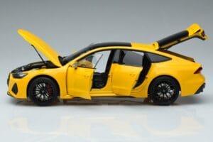 Audi RS7 C8 Sportback Yellow Vossen Rims Limited Edition Kengfai 1:18 VAKF-0335 Diecast — photo 4 of 8