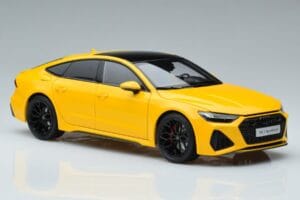 Audi RS7 C8 Sportback Yellow Vossen Rims Limited Edition Kengfai 1:18 VAKF-0335 Diecast — photo 6 of 8