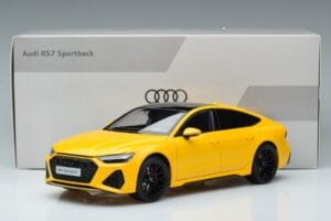 Audi RS7 C8 Sportback Yellow Vossen Rims Limited Edition Kengfai 1:18 VAKF-0335 Diecast — photo 8 of 8