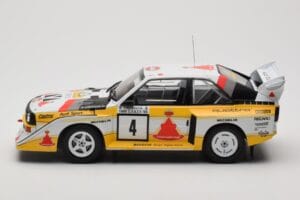 Audi Sport Quattro S1 E2 #4 S. Blomqvist / B. Cederberg Rally 1000 Lakes 1985 IXO 1:18 18RMC161A Diecast — photo 3 of 6