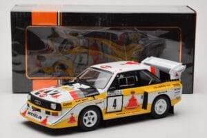 Audi Sport Quattro S1 E2 #4 S. Blomqvist / B. Cederberg Rally 1000 Lakes 1985 IXO 1:18 18RMC161A Diecast — photo 6 of 6