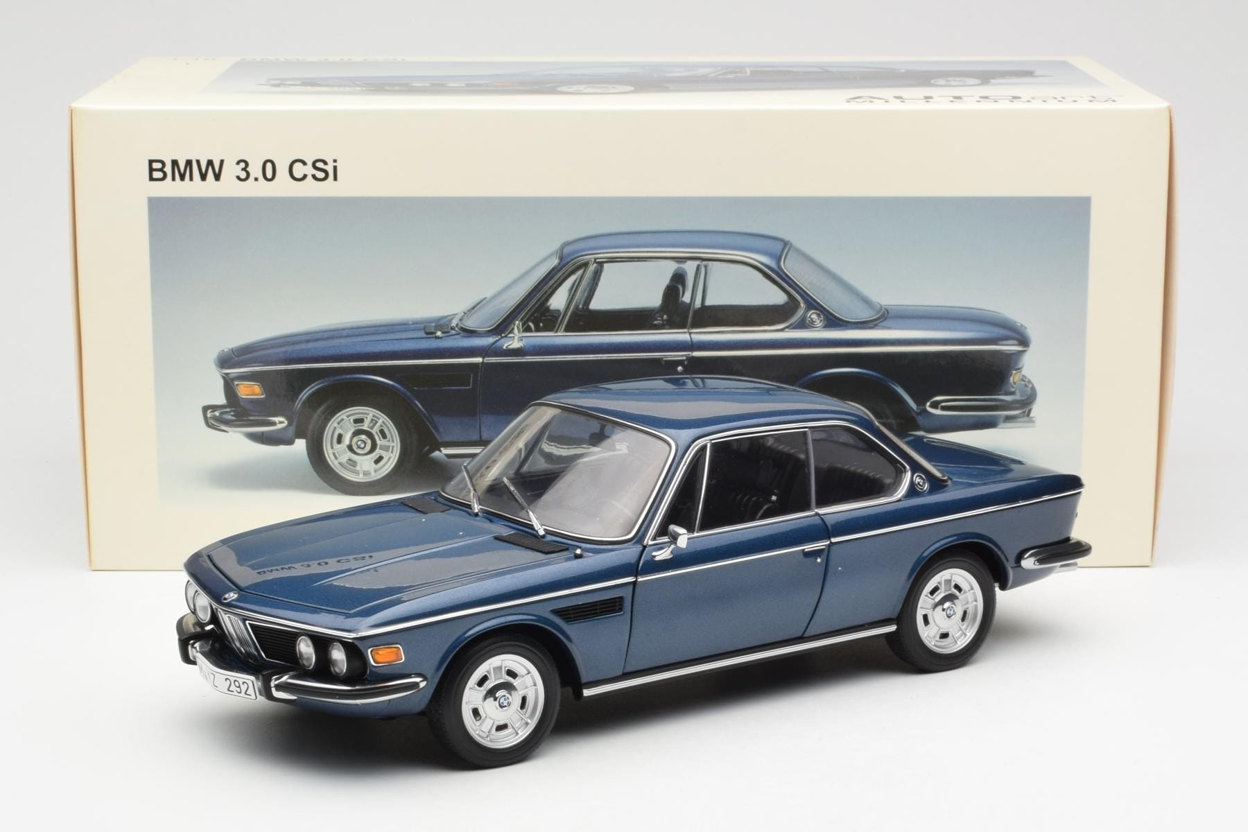 BMW 3.0 CSi E9 Blue Metallic AUTOart 1:18 70672 Diecast — photo 8 of 8