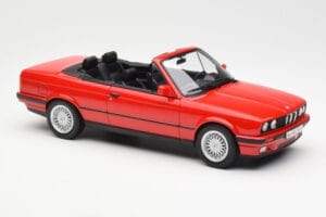 BMW 318i E30 Cabriolet Red Norev 1:18 183210 Diecast — photo 4 of 6