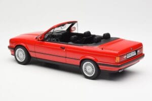 BMW 318i E30 Cabriolet Red Norev 1:18 183210 Diecast — photo 5 of 6