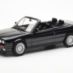BMW 325i E30 Cabriolet Black Metallic Norev 1:18