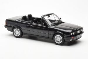 BMW 325i E30 Cabriolet Black Metallic Norev 1:18 183211 Diecast — photo 4 of 6