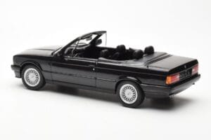 BMW 325i E30 Cabriolet Black Metallic Norev 1:18 183211 Diecast — photo 5 of 6
