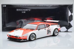 BMW M1 Equipe Dominique Lacaud #84 H. Stuck / Burger / D. Lacaud 24 Hours of Le Mans 1980 Minichamps 1:18 155802984 Diecast — photo 6 of 6