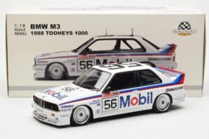 BMW M3 E30 #56 P. Brock / J. Richards Mobil Bathurst 1000 1988 AUTOart 1:18 88847 Diecast — photo 9 of 9