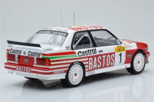 BMW M3 E30 Bastos #1 R. Ravaglia / E. Pirro / E. Van de Poele 24 Hours of Spa 1991 IXO 1:18 18RMC081A Diecast — photo 2 of 6