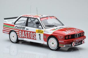 BMW M3 E30 Bastos #1 R. Ravaglia / E. Pirro / E. Van de Poele 24 Hours of Spa 1991 IXO 1:18 18RMC081A Diecast — photo 4 of 6
