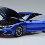 BMW M850i G15 Blue Metallic Norev 1:18 183286 Diecast - image 2 of 7