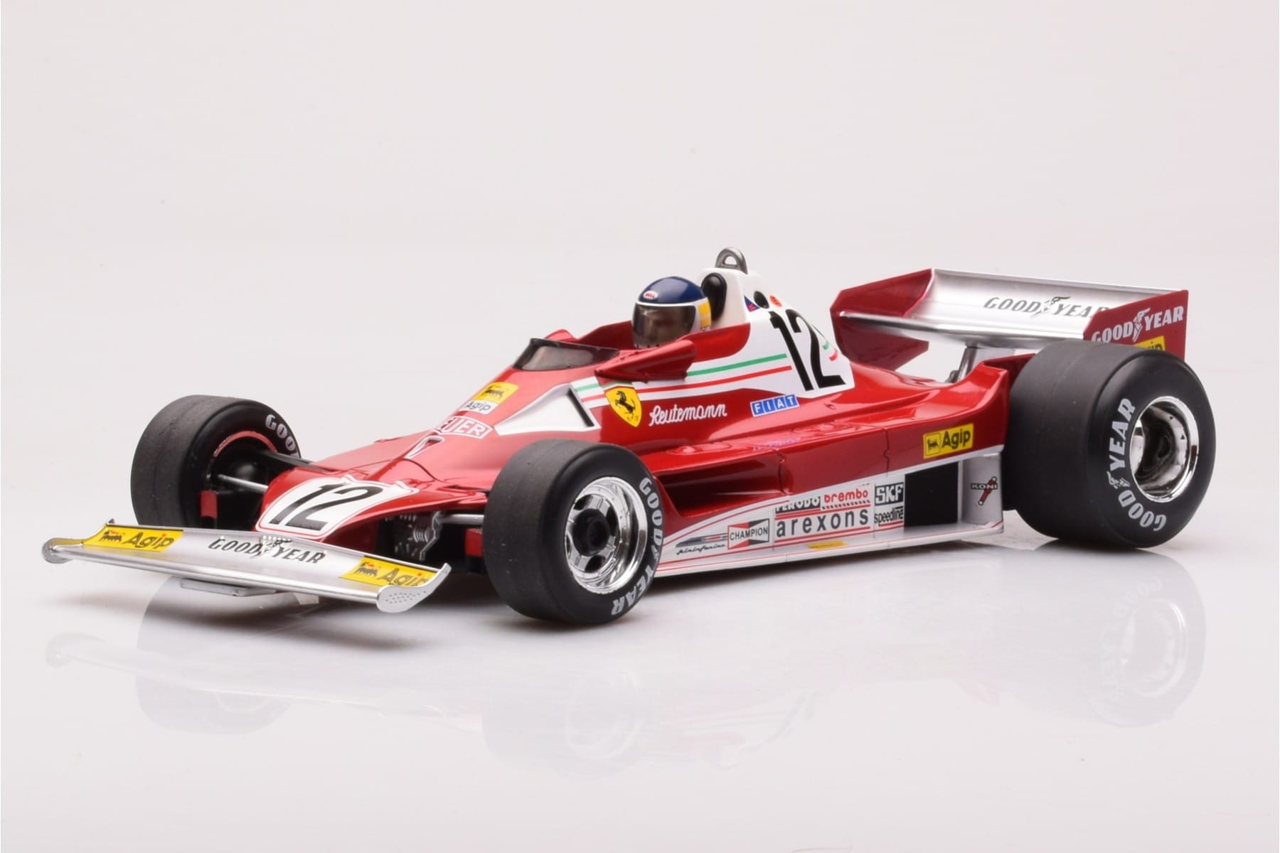 Ferrari 312 T2B #12 C. Reutemann Swedish GP 1977 MCG 1:18 MCG18625F Diecast