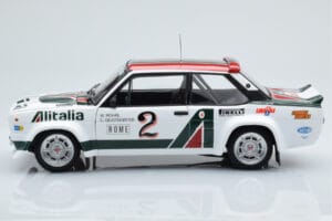 Fiat 131 Abarth Alitalia #2 W. Röhrl / C. Geistdörfer Rally Monte Carlo 1978 Kyosho 1:18 08376G Diecast — photo 4 of 10