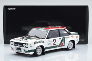 Fiat 131 Abarth Alitalia #2 W. Röhrl / C. Geistdörfer Rally Monte Carlo 1978 Kyosho 1:18 08376G Diecast — photo 10 of 10