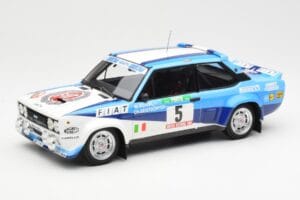 Fiat 131 Abarth #5 Team Fiat Works Rally Portugal 1980 Kyosho 1:18 08376A Diecast