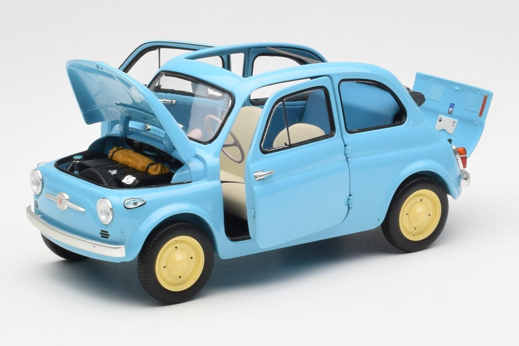 Fiat Nuova 500 Celeste Blue Kyosho 1:18 08966LB Diecast — photo 2 of 8