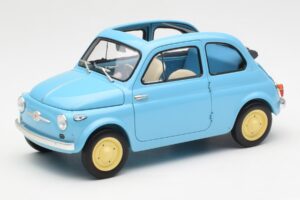 Fiat Nuova 500 Celeste Blue Kyosho 1:18 08966LB