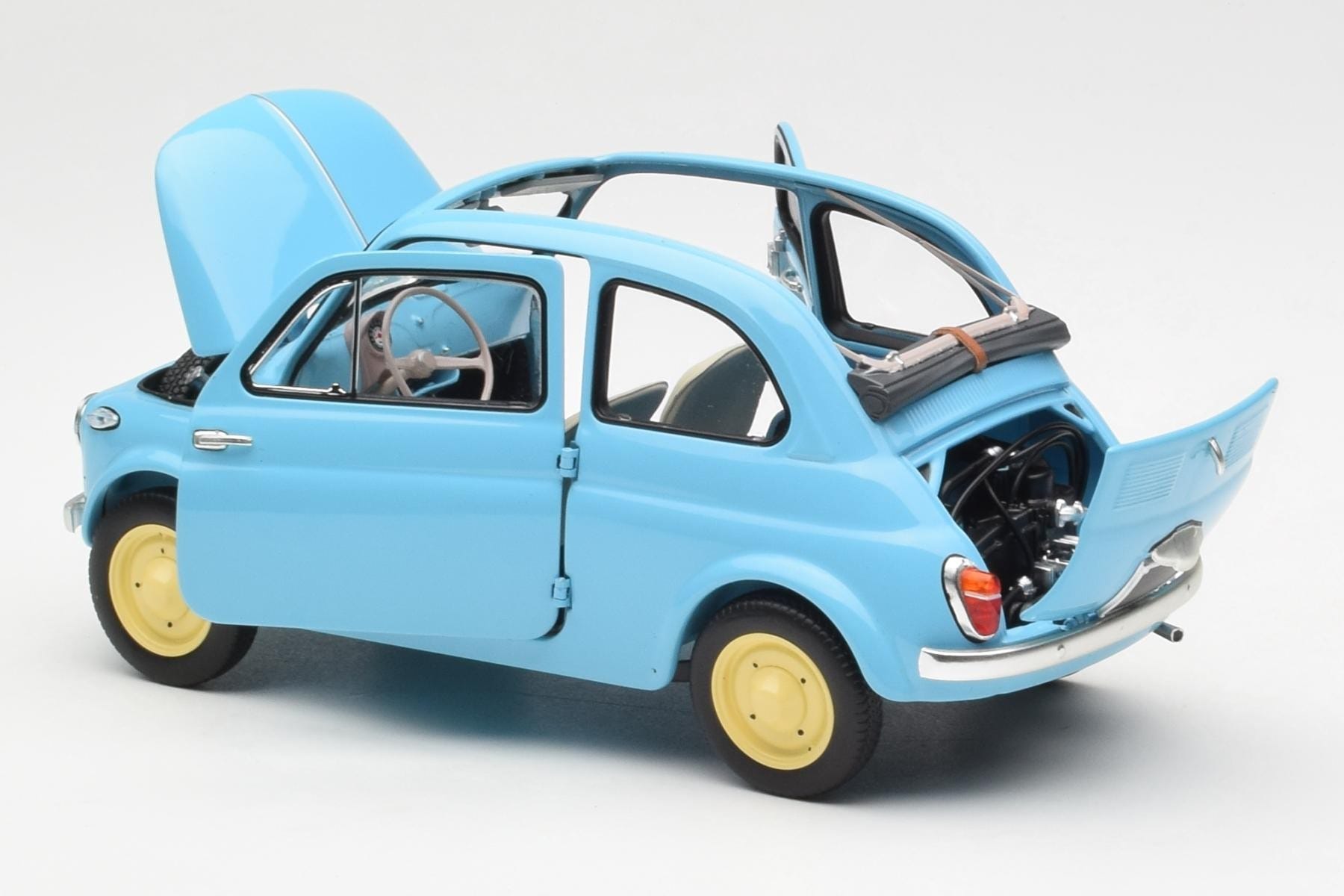 Fiat Nuova 500 Celeste Blue Kyosho 1:18 08966LB Diecast — photo 5 of 8