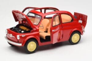 Fiat Nuova 500 Coral Red Kyosho 1:18 08966R Diecast — photo 2 of 8