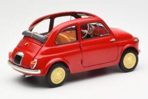 Fiat Nuova 500 Coral Red Kyosho 1:18 08966R Diecast — photo 3 of 8