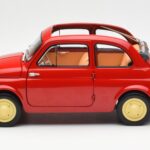 Fiat Nuova 500 Coral Red Kyosho 1:18 08966R - image 4 of 8