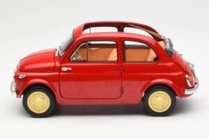 Fiat Nuova 500 Coral Red Kyosho 1:18 08966R Diecast — photo 4 of 8