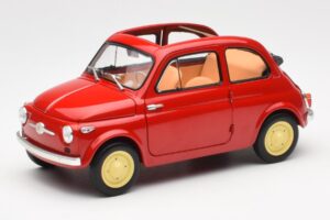 Fiat Nuova 500 Coral Red Kyosho 1:18 08966R
