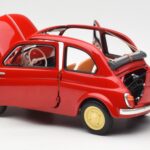 Fiat Nuova 500 Coral Red Kyosho 1:18 08966R - image 5 of 8