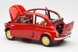 Fiat Nuova 500 Coral Red Kyosho 1:18 08966R Diecast — photo 5 of 8