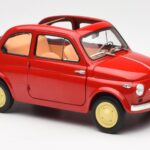 Fiat Nuova 500 Coral Red Kyosho 1:18 08966R - image 6 of 8