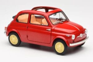 Fiat Nuova 500 Coral Red Kyosho 1:18 08966R Diecast — photo 6 of 8