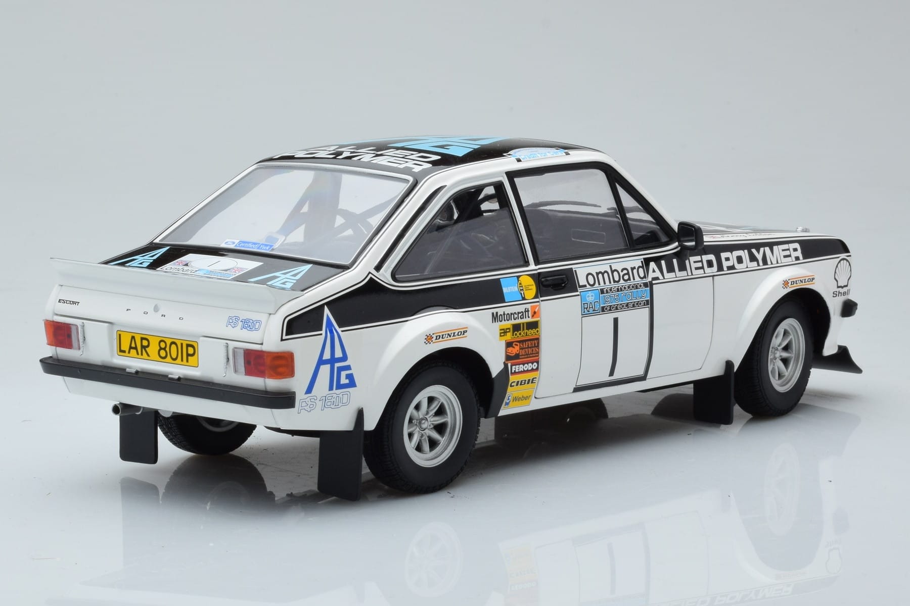 Ford Escort RS 1800 Allied Polymer #1 T. Makinen / H. Liddon Winner RAC Rally 1975 Minichamps 1:18 100758401 Diecast — photo 3 of 8